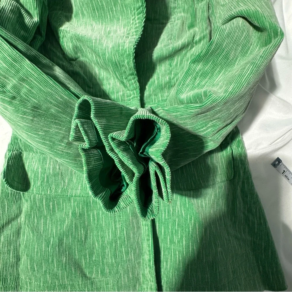 Vintage Boutique José Green Corduroy Suit Set ✨ Retro Mod Dark Academia Vibes - Picture 8 of 16